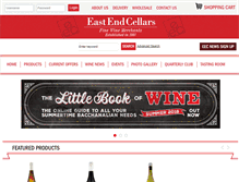 Tablet Screenshot of eastendcellars.com.au